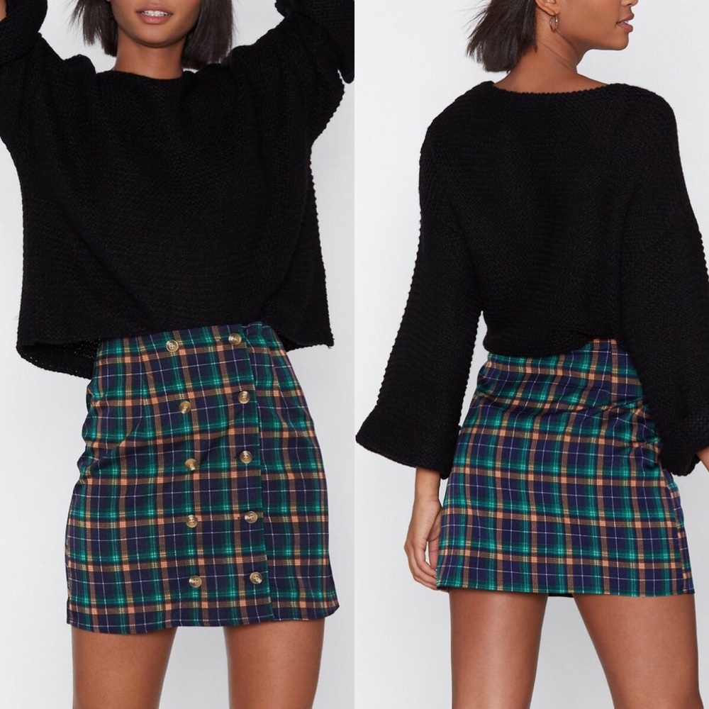 🌼BRAND NEW Nasty Gal Plaid Skirt🌼